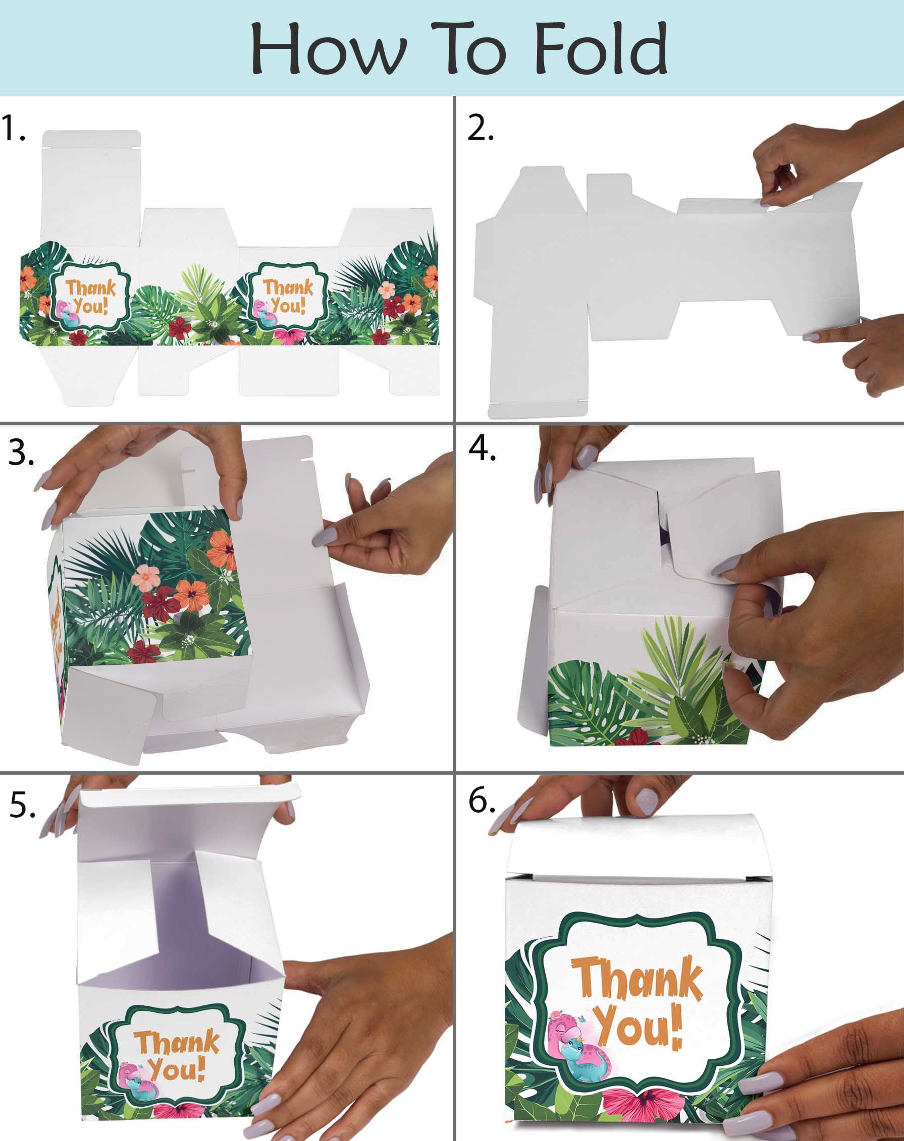 InkdotpotPaper Box -Mini Favor Box ForBaby Shower4x4x4 Inches Paper Gift Boxes, Candy Paper Box For Party Favors, Baby ShowerDinosaur,Boy / GirlTheme- Pack Of 20