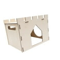 thumbnail image 1 of Almencla Rabbit House Cage Accessories Sleeping Bunny Castle for Kittens Gerbil Style A, 1 of 8