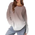 thumbnail image 7 of Topvent Women's Sweatshirts Prints Trendy Crewneck Long Sleeve Shirts Color Block Pullover Tops Comfy, 7 of 7