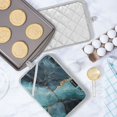 thumbnail image 5 of Yayeee Pot Holders Kitchen Heat Resistant with Pocket 7"x9.8" Cotton Oven Cooking Hot Pads, Black Marble, 5 of 7