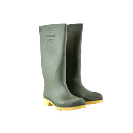 Dikamar Administrator Wellington Boots For Women - Lightweight Waterproof PVC Rain Boots With Slip-Resistant Sole, Green, US 5