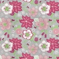 thumbnail image 2 of Mainstays 58" x 1.5 yard Lux Anti-pill Fleece Pink Flowers Fabric Precut, Pink, 2 of 6