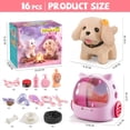 thumbnail image 4 of Gelomee 16Pcs Robot Dog Toys for Kids, Electronic Plush Puppy for Girls, Realistic Stuffed Animal for Boys, Birthday Gift for Boys 4-8 Years Old, 4 of 8
