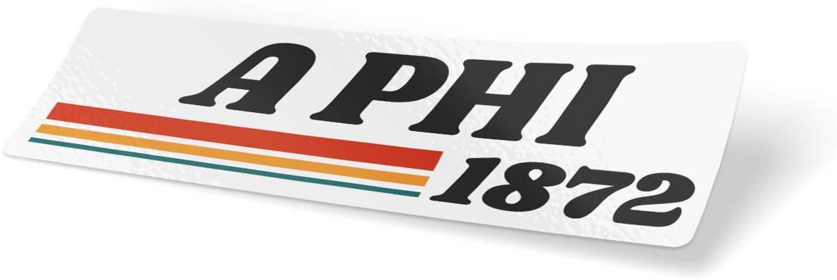 Alpha Phi 70's Decal Sticker Outside Car/Computer 