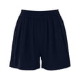 thumbnail image 6 of Lenago Running Shorts for Women Casual Women's Swim Trunks Fast Dry Bathing Suits with Drawstring Trendy Summer Beach Shorts Summer Vacation Beach Fashion Plus Size Navy XXL, 6 of 6