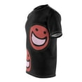 thumbnail image 4 of Mischievous Happy Face Unisex AOP Tee Black, 4 of 7