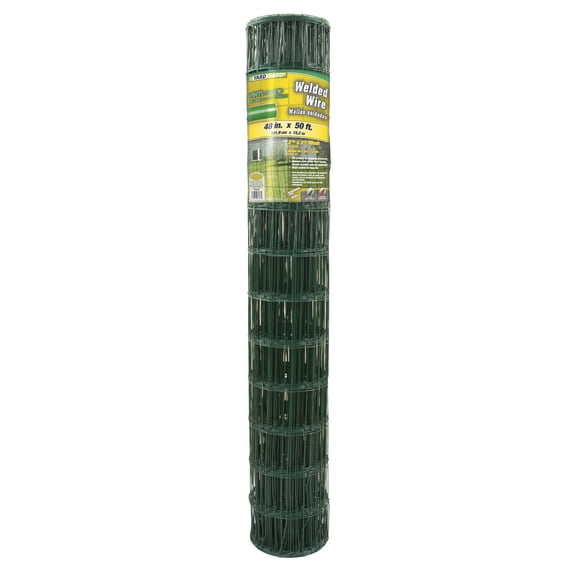 308358A Welded Wire Fence, Vinyl Coated, 48-In. x 50-Ft. - Quantity 1