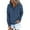 Dark Blue, variant on Womens Casual Hoodies Long Sleeve Drawstring Lightweight Hooded Sweatshirt Button Loose Pullover Tops with Pocket