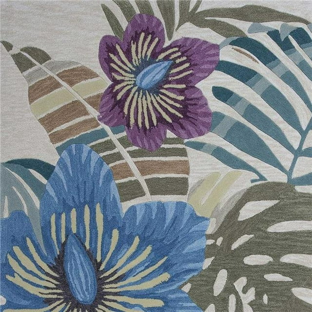 HomeRoots 349753 5 x 7 ft. 6 in. Polyester Sand Area Rug