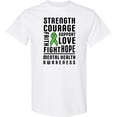 thumbnail image 3 of Inktastic Mental Health Awareness Strength Support Love T-Shirt, 3 of 5