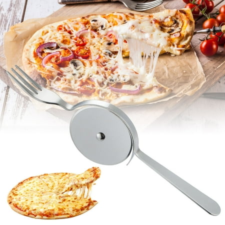 

The Pizza And Fork Stainless Steel Pizza Super And Easy To Clean Slicer before Christmas Cooking Utensils Set Cool Outdoor Gadgets for Home Ceramic with Holder Solid 12 Kitchen with Hooks No Drilling