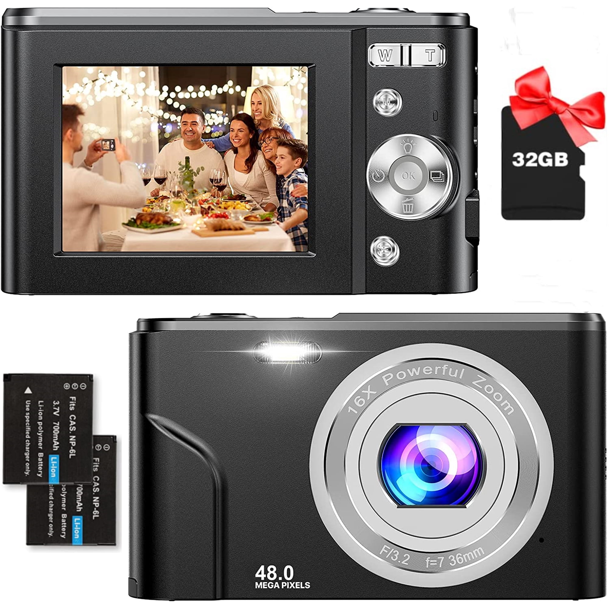Appareil Photo Compact Numérique - Zoom 16x - Résolution 4K 48MP - Neuf Sous Blister