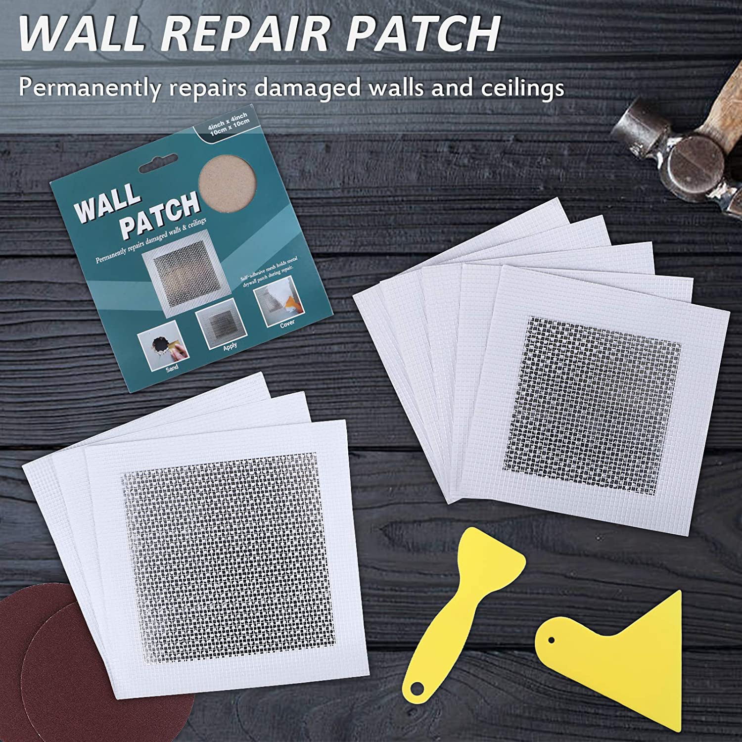 Plasterboard Wall Patch Repairs Damaged Walls & Ceilings 151 Branded Product 
