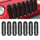 thumbnail image 5 of Rejilla de malla para parachoques delantero de coche, color negro, 7 Uds., compatible con Jeep Wrangler JK 2007-2017 Jadeshay A, 5 of 8