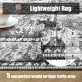 thumbnail image 5 of Vintage Washable Area Rug - Stylish Indoor Rug For Living, Dining Or Bedroom - Lightweight Carpet With Non-Slip Backing - Foldable For Easy Placement And Maintenance - Grey, 5 of 6