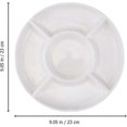 thumbnail image 2 of Plastic Tray Food Fruit Sweets Tray Appetiser Serving Plate With 5 Compartments, 2 of 5