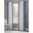 thumbnail image 4 of Blue Grey Sheer Curtains for Living Room Bedroom Gray Farmhouse Modern Rustic Sheer Curtains 96 Inch Long 2 Panels Set Light Filtering Curtain Window Treatments Drapes for Dining Room, 4 of 6