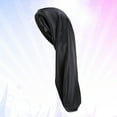 thumbnail image 3 of FRCOLOR Sleeping Cap Dreadlocks Sleeping Hat Stretchy Night Bonnet Cap with Elastic Band Long Braids Hair Protection Cover Tube for Ladies Black,24.61"X12.8"X0.39", 3 of 10