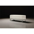 thumbnail image 4 of Pasargad Home Luxe Upholstered Bench, Ivory, 4 of 4