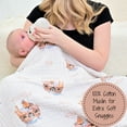thumbnail image 5 of LollyBanks Muslin Baby Quilt, 100% Cotton 6-Layer Lightweight Blanket, 47 x 47 inch,Noah's Ark, 5 of 6
