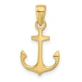 thumbnail image 3 of Finest Gold C3339 14K Yellow Gold Anchor Pendant, 3 of 4