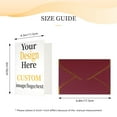 thumbnail image 3 of Personalized Photo Greeting Card with Envelope - Custom Greeting Card with Your Own Picture, Logo, or Text for Christmas, Birthdays, Weddings, and Holidays - Dark Red - 1 Pcs, 3 of 10