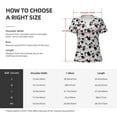 thumbnail image 4 of Uemuo Cute Animal with Cow Drawing Women's Deep V-Neck Low Cut Tops - Casual Loose Fit with Stainless Steel Loop, Soft, Breathable, Perfect for Office, Travel, and Daily Wear-Medium, 4 of 5