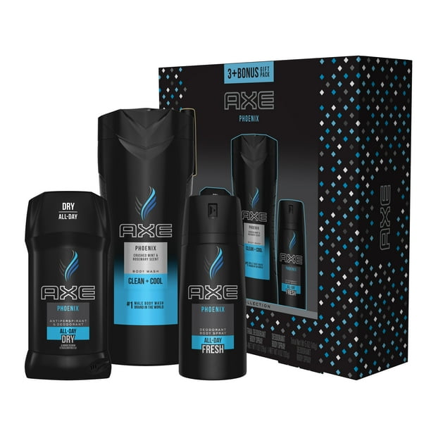 AXE 4Pc Phoenix Gift Set for Men with BONUS Trial Deo