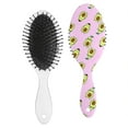 thumbnail image 2 of Avocado Comb Hair Brush - Anti-Static Round-Tip Bristles, Perfect for Beauty & Haircare Enthusiasts, 2 of 7