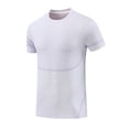thumbnail image 1 of Men's Thin Summer Ice Silk Short Sleeve T - Shirt - Breathable for Running and Training, 1 of 8