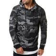 thumbnail image 3 of Men Fleece Sweatshirt Autumn Winter Camo Hooded Hoodies Blank Pullover Hoody Cotton Male tops clothes, 3 of 7