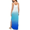 thumbnail image 3 of Npasoilc Summer Dresses For Women 2024 Long Dress Sleeveless Casual Loose V-Neck Strappy Split Beach Dresses Cover Up Long Cami Maxi Dresses Sundress With Pockets, 3 of 5