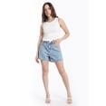 thumbnail image 1 of Mom short con pedrería /Juvenil, 6898 (Mezclilla tono claro) azul M, 1 of 3
