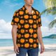 thumbnail image 3 of Fotbe Orange Pumpkin And Autumn Maple Camisa Hawaiana para Hombre Unisex – Camisa Casual de Verano con Botones de Manga Corta de Algodón y Lino,Small, 3 of 7