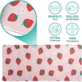 thumbnail image 4 of Gaming Mouse Pad Strawberry Desk Mat for Desktop Long Computer Keyboard Desk Pad Mouse Mat with Non-Slip Rubber Base Stitched Edges for Computer Home Office Gaming 31.5×11.8, 4 of 6