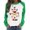 Green, variant on Fesfesfes Women's Raglan Sweatshirt Christmas Printed Long Sleeve Shirts Lightweight Round Neck Casual Tops Under $10