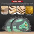 3-Pack 6-1/2" 24T Circular Saw Blades – Fine Finish For Wood, Laminate, MDF & More