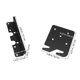 thumbnail image 2 of unbranded 2Jgo Brackets Dobles De Gancho Para Con Oculto Y Soporte Metálico Negro, 2 of 7