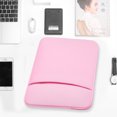 thumbnail image 2 of Bolsa portátil a prueba de golpes para ordenador portátil, funda de transporte con cremallera de ocio, organizador multifunción para teléfono Juegos de teclado y mouse para computadora rosa, 2 of 6