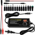 thumbnail image 1 of Adaptateur Secteur, Adaptateur Chargeur AC/DC Réglable, Adapté pour Imprimante 3V-24V LED 3D Prise US, 1 of 8