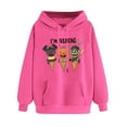 thumbnail image 3 of BiZtdJrK Halloween Hoodies for Women Pumpkin Graphic Long Sleeve Hoodie Pullover Fashion Cute Sweatshirt Teen Girl Clothes with Pocket Hot Pink L, 3 of 6