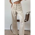 thumbnail image 2 of Y2K Beige Cargo Jeans Women Vintage Streetwear Basic Baggy Pants Oversize High Waist Loose Denim Trousers Female 90s, 2 of 6