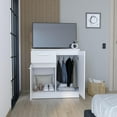 thumbnail image 2 of We Have Furniture Multi-Functional Dresser Carlin with  Drawers and Top Surface as TV Stand, White, 2 of 2