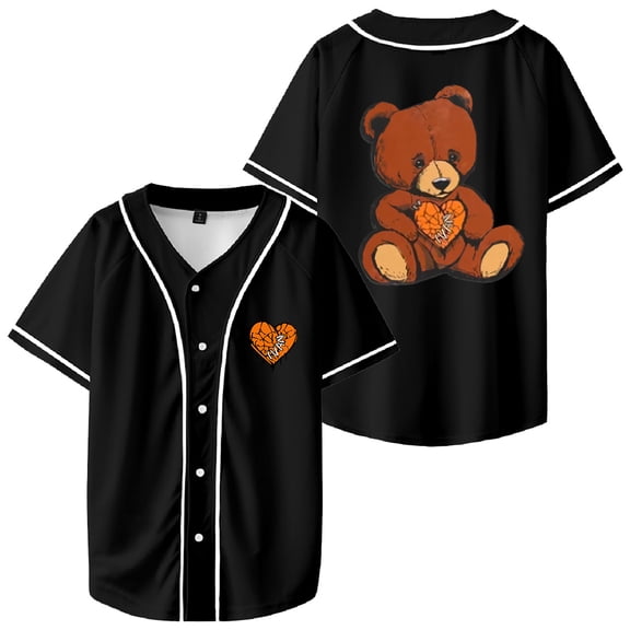 Ivan Cornejo Terapia Tour 2024 Bear Merch Baseball Jersey V-Neck Shirt Women Men Short Sleeve Streetwear Clothes