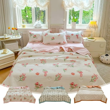 VBODN Quilts For Queen Bed,Oversized King Quilt,Cotton Quilt,All Ages,Machine Washable Quilt for Home Dormitory
