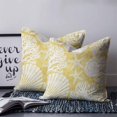 thumbnail image 2 of Pillow Covers 20x20 Set of 2, Yellow Coastal Square Throw Pillow Covers for Couch/Sofa/Living Room, Conch Nautical Summer Starfish Shell Coral Decorative Soft Pillowcases for Couch Throw Pillows, 2 of 7