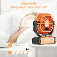 thumbnail image 3 of MORIKO Portable Cordless Fan 20000mAh Rechargeable Battery Powered Ventilator w/ LED Lantern, Remote, Hook, Timer, 270° Pivot 90° Oscillating 4 Speed Brushless Motor, Outdoor Jobsite Garage Patio Fan, 3 of 12