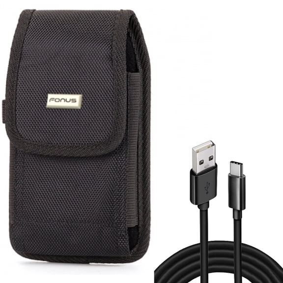 Case Belt Clip w 10ft USB-C Cable for Samsung Galaxy S22 Ultra,S21,S21 Ultra,S21 Plus,Ultra S20 Plus,S20 Fan Edition,Fan FE 5G - Swivel Holster Rugged, Type-C Charger Cord Power