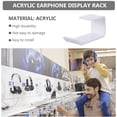 thumbnail image 6 of CIMAXIC Desk Hook Holder White Acrylic for Headphones Easy Fix No Damage 6Pcs, 6 of 6