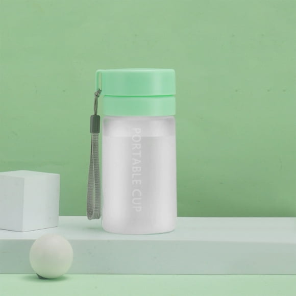 Fasiaou Large Capacity Sports Water Bottle Portable Outdoor Tumbler Cup For Students Couples With Tea Infuser Flower Tea Cup Plastic Water Bottle(400ML)Green